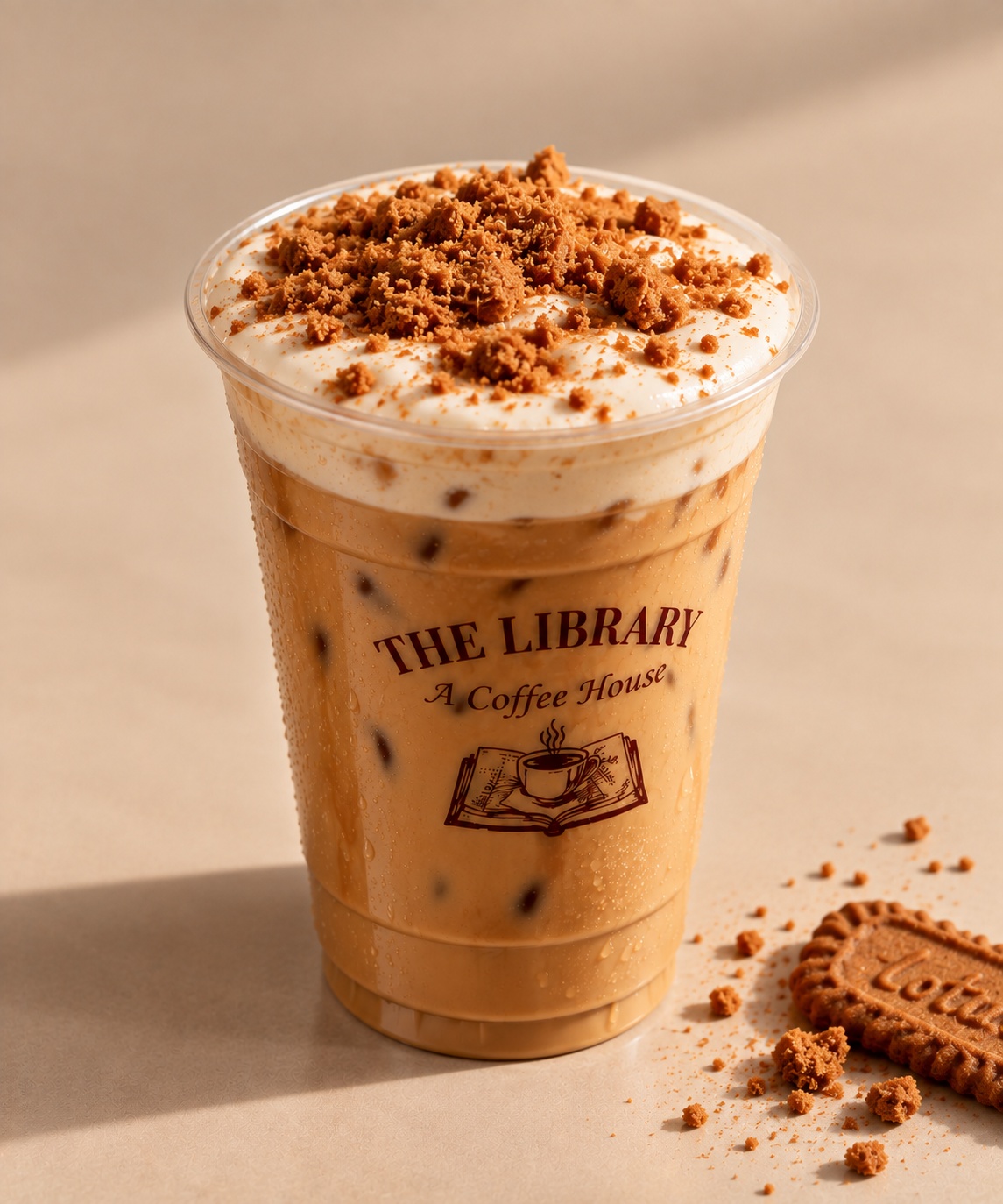 Biscoff Latte at The Library Coffee House