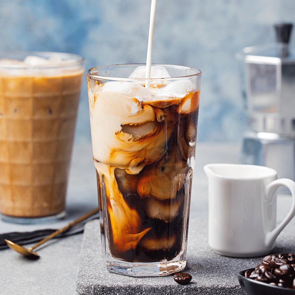 Iced Latte – The Library A Coffee House